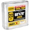 Core Tarps Heavy Duty Tarp, 70 ft L x 0.5 mm H x 50 ft W, 20 Mil, White, Polyethylene CT-704-50X70 - alternate 1